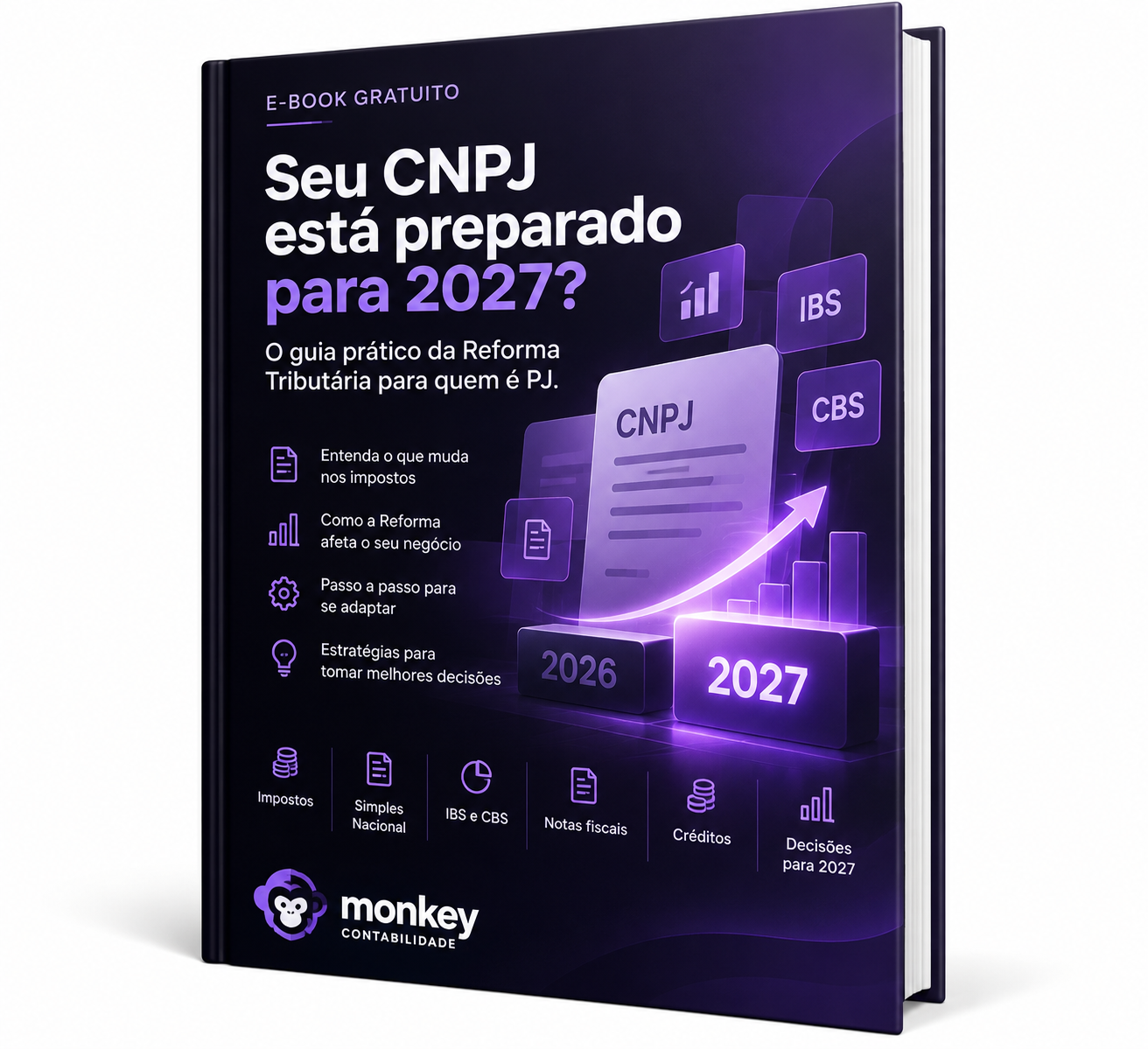 Capa oficial do guia da Monkey sobre a Reforma Tributária para 2027
